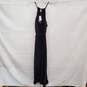 NWT Banana Republic Petite WM's Black Halter Pleated Maxi Dress Size XS image number 2
