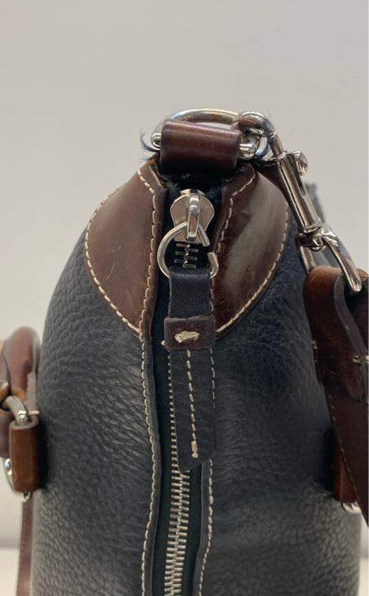 Dooney & Bourke Black pebbled Leather Shoulder Satchel Bag image number 3
