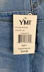 NWT YMI Wannabettabutt Womens Light Blue Mid Rise Denim Skinny Leg Jeans Size 7 image number 4