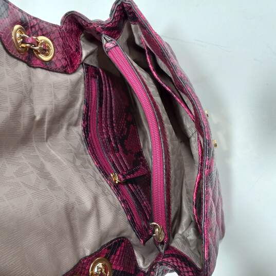 Michael Kors Pink/Black Leather Small Sloan Shoulder Bag Michael
