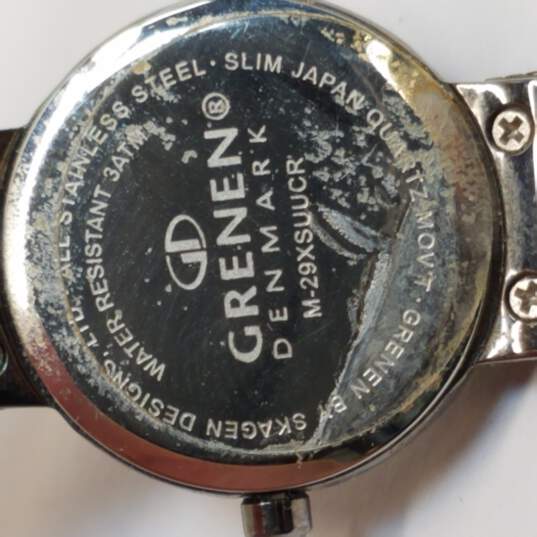 Grenen M29XSUUCR Stainless Steel W/ 4 Diamond Markers Watch image number 6