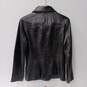 Enzo Angiolini Black Leather Jacket Size S image number 2