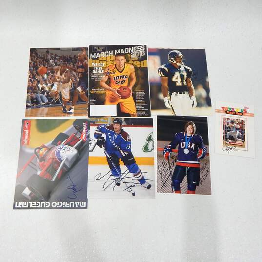 7 Autographed Sports Photos image number 1