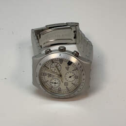 Designer Swatch Irony Silver-Tone Round Dial Chronograph Analog Wristwatch alternative image