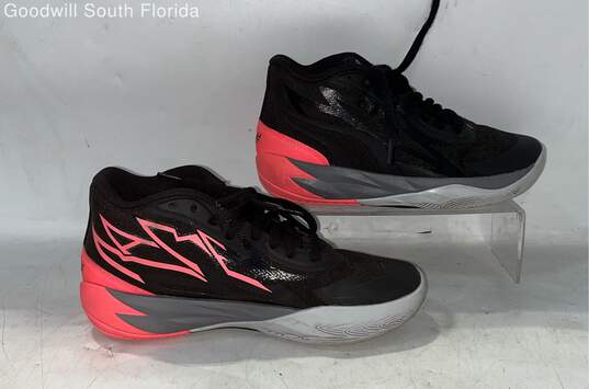 Buy the Puma Ladies Black Pink Sneakers Size 5 | GoodwillFinds