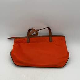 Michael Kors Womens Orange Brown Double Strap Zipper Shoulder Bag Purse alternative image