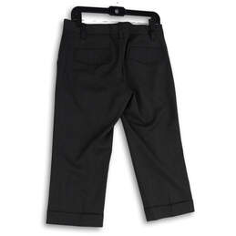 Womens Gray Flat Front Slash Pocket Straight Leg Dress Pants Size 6 alternative image