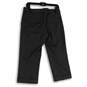 Womens Gray Flat Front Slash Pocket Straight Leg Dress Pants Size 6 image number 2