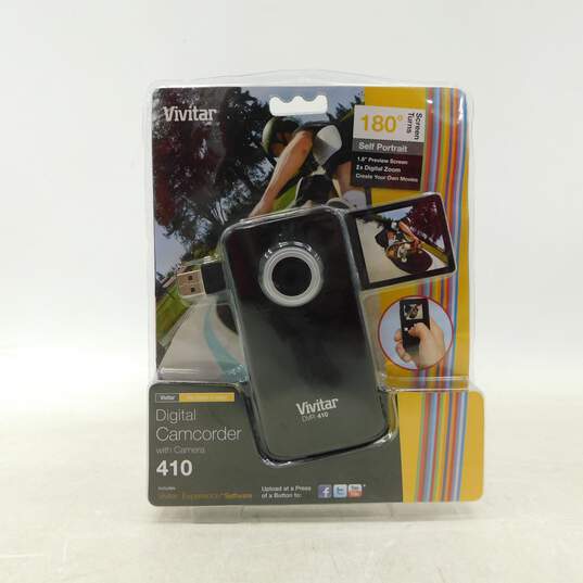 Vivitar DVR410 Black Digital Camcorder W/ Camera New/Sealed image number 1
