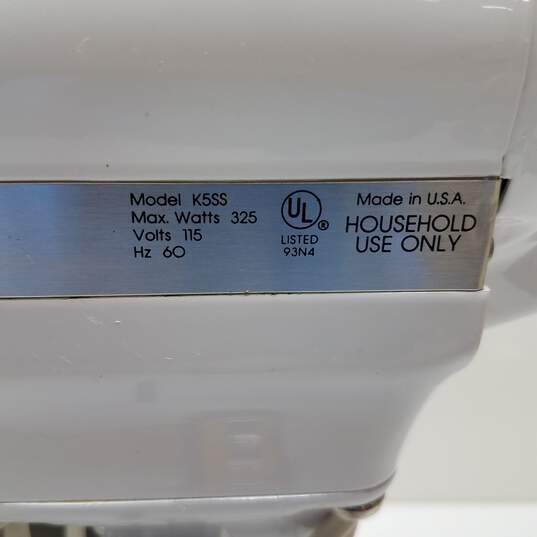 Buy the Kitchenaid K5SS heavy duty stand mixer white 325 watts