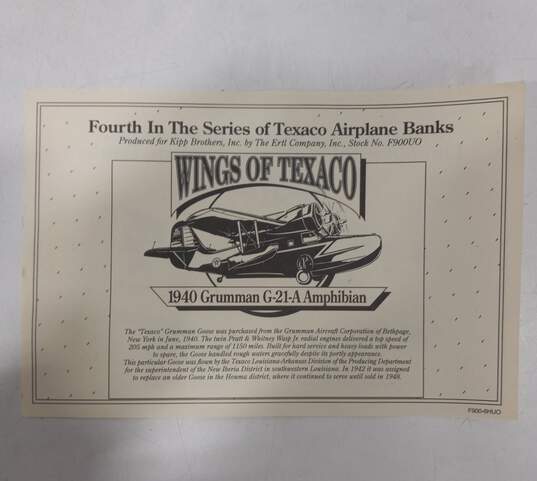Wings of Texaco 1940 Grumman Goose Model Aircraft in Original Box image number 4