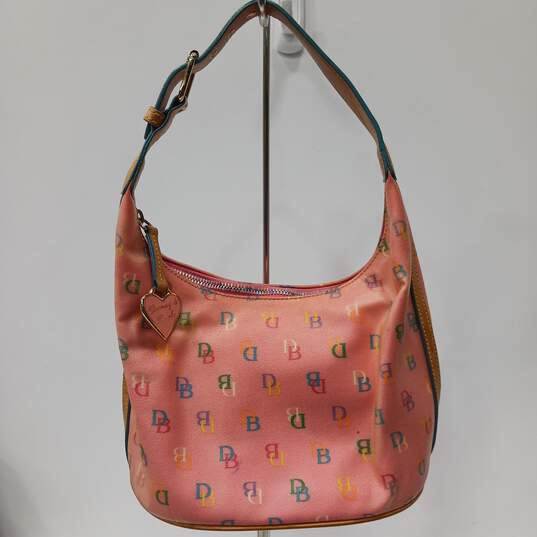 Calvin Klein Brown Monogram hand shoulder bag with chain strap
