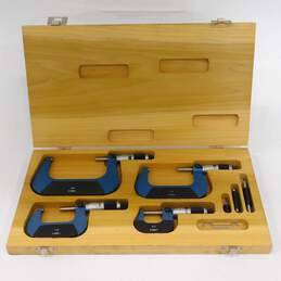 Craftsman Micrometer Set With Wood Case Tools
