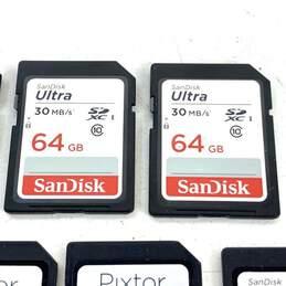 SanDisk 32/64GB SD Card Lot of 7 with USB Adapter alternative image