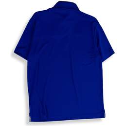 Under Armour Mens Blue Spread Collar Short Sleeve Golf Polo Shirt Size Small alternative image