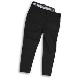 NWT St. John's Bay Womens Black Denim Dark Wash Stretch Skinny Jeans Size 16P alternative image