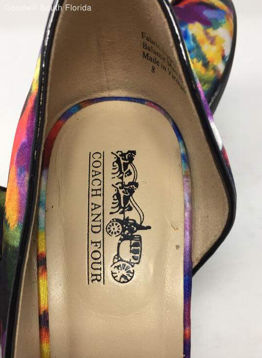 Coach And Four Multicolor Womens High Heel Shoes Size 8 image number 6