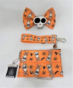 Harvey's Nightmare Before Christmas Seatbelt Orange Zero Bones Wallet Keychains Bag Bow alternative image