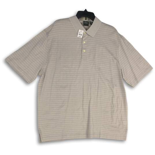 NWT Jos. A. Bank Mens Gray Short Sleeve Pullover Polo Shirt Size XL image number 1