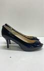 Michael Kors Black Patent Leather Peep Toe Pump Heels Shoes Size 8.5 M image number 3