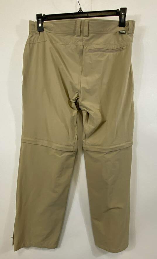 The North Face Mens Khaki Flat Front Straight Leg Convertible Cargo Pants Sz 34 image number 2