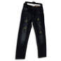 NWT Mens Black Medium Wash Pockets Stretch Denim Straight Jeans Size 31 image number 1