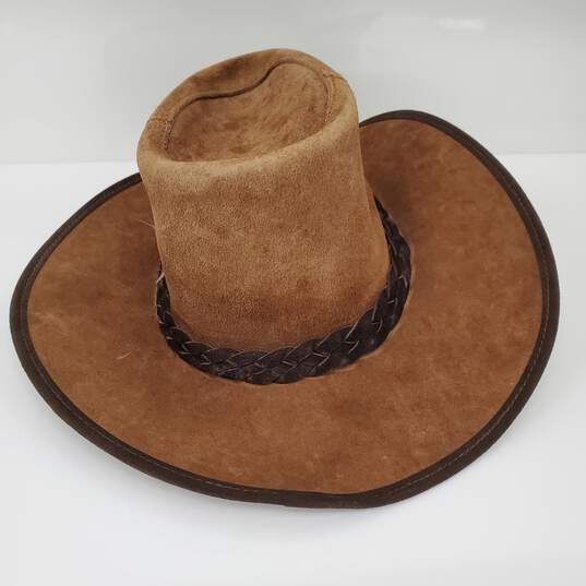 Weston Men's Suede Leather Cowboy Hat #21 Made in San Francisco Size L image number 1