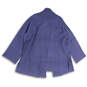 NWT Womens Blue Long Sleeve Side Slit Open Front Cardigan Sweater Size 3X image number 2