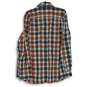 Men's Carhartt Orange Plaid Button-Up Shirt Size L image number 2