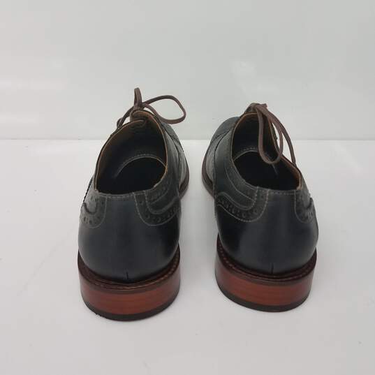 Warfield & Grand Men's Black Leather Midway Cap Toe Brogue Dress Shoes Size 11.5 image number 4