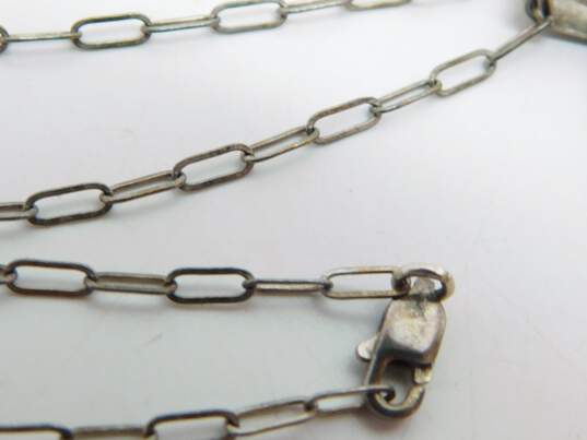Artisan 925 Chunky Leopard Jasper Pendant Necklace 16.9g image number 3