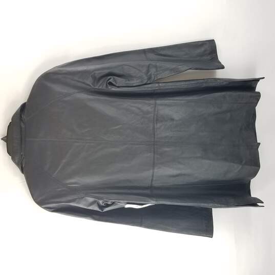 East 5th Women Black Leather Coat S NWT image number 2