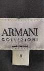Armani Collezioni Women Brown Asymmetrical Wool Cardigan Sz 8 image number 3