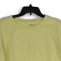 Womens Yellow Crew Neck Long Sleeve Pullover Sweatshirt Size Medium image number 3