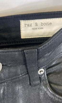 NWT Rag & Bone Womens Black Nina Stretch High Rise Denim Skinny Jeans Size 27 alternative image