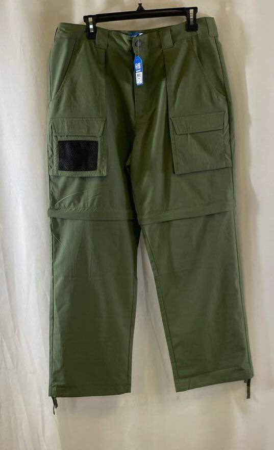 NWT Market Mens Green Moraine Flat Front Pockets Twill Cargo Pants Pants Size 34 image number 1