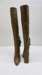Zara Taupe Knee High Leather Boots - Size 36(6) image number 3