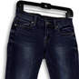 Womens Blue Denim Medium Wash Pockets Stretch Skinny Leg Jeans Size 00/24 image number 3