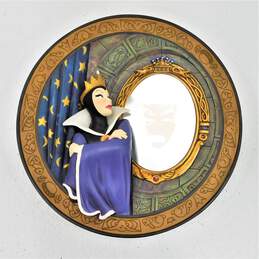 Disney's Snow White Evil Queen Magic Mirror 60th Anniversary 3D Plate IOB w/ COA alternative image