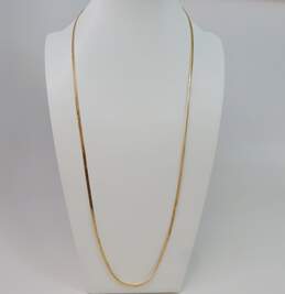 14K Yellow Gold Flat Chain Necklace 17.0g