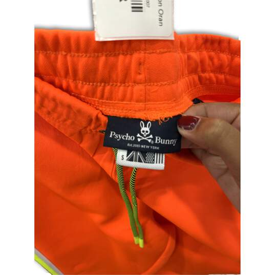 NWT Psycho Bunny Mens Track Sweatpants Abbott Pull-On Neon Orange Size S image number 5