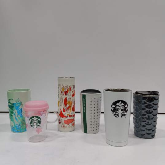 Bundle of 6 Assorted Starbucks Tumblers image number 1