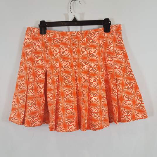 Another Girl Orange Mini Skirt SZ L USA 8 NWT image number 1