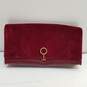 Louise Et Cie Velvet Leather Handbag Red image number 1