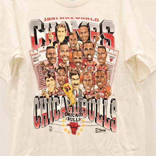 Vintage NBA Chicago Bulls Tee Shirt 1987 Size XL Made in USA