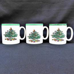 Vintage Spode England Christmas Tree Set of 6 Coffee Mugs alternative image