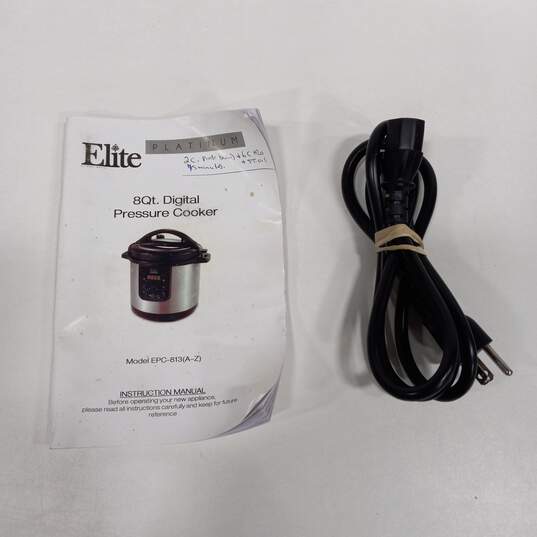 Elite Platinum 8 Qt. Electric Pressure Cooker EPC-813 