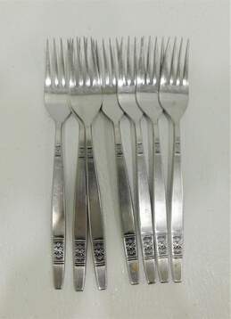 Madeira T.M. Mid-Century Stainless Dinner Forks Set of 7 Loose