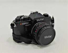 Vivitar V3300SE 35mm SLR Film Camera w/ 50mm Lens & Neck Strap