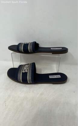 Steve Madden Womens Knox Blue Open-Toe Slide Sandals Size 9.5 M